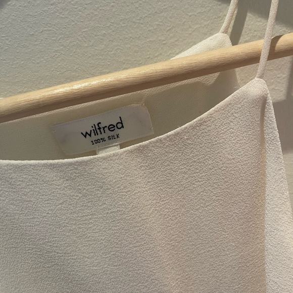 Square neckline cropped silk camisole ARITZIA - Picture 2 of 2